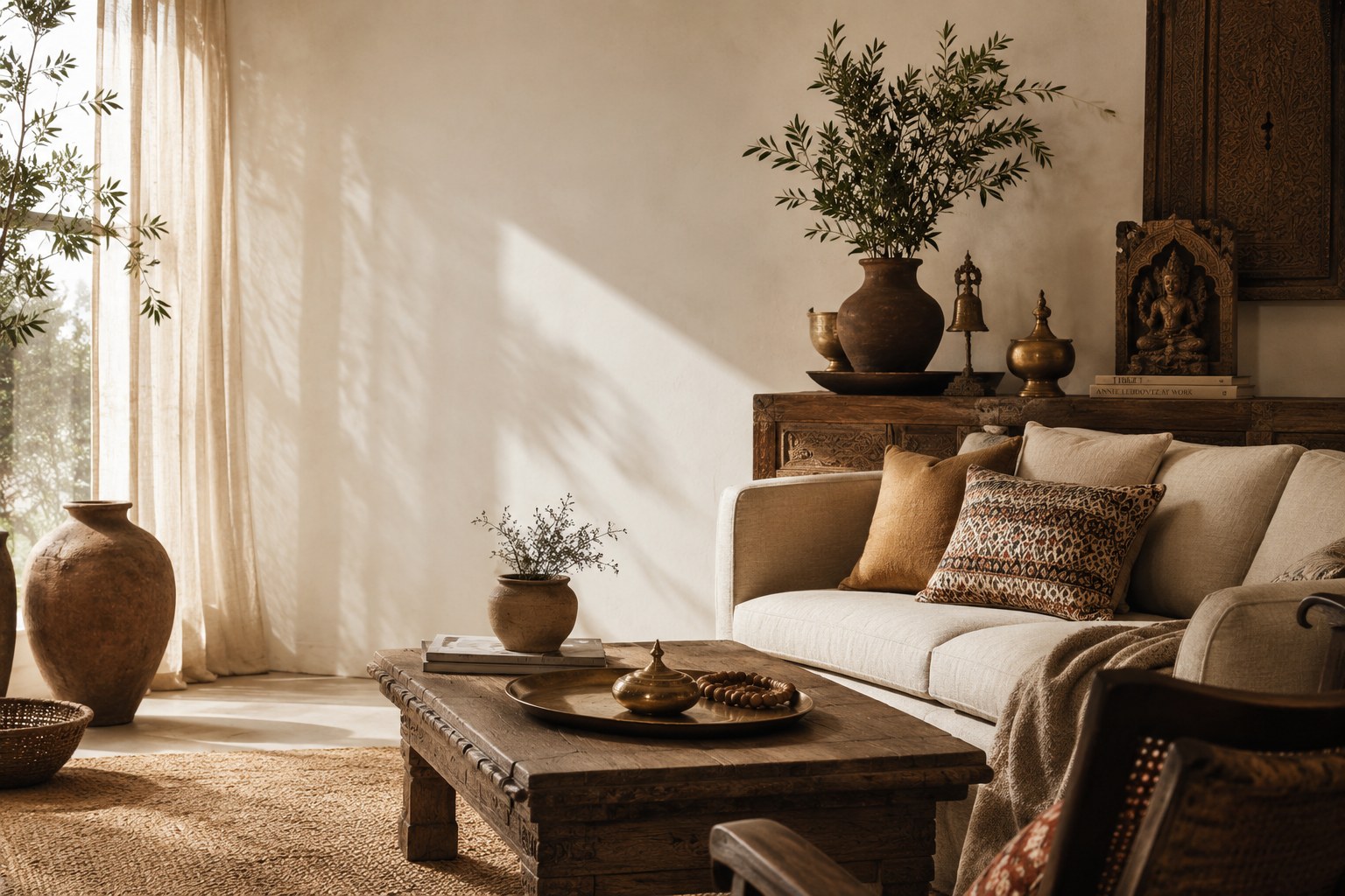 Sun-drenched Australian coastal home in warm earth tones